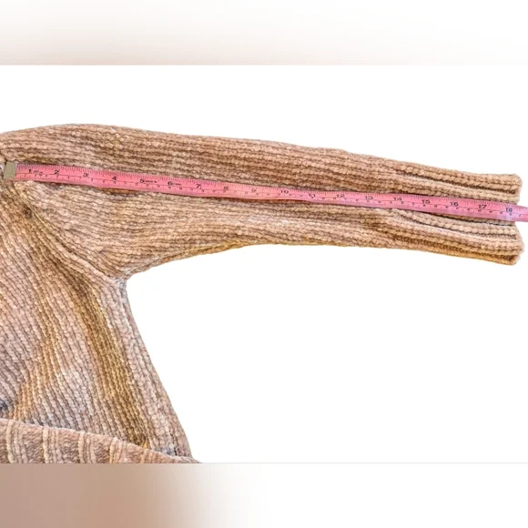 Cynthia Rowley Chenille Sweater Sand Beige Color Sz S - Picture 5 of 9